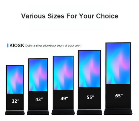 Chiosco astuto 4K a 55 pollici del touch screen di self service verticale