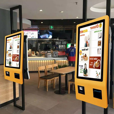 Fast Food 21.5 &quot;24&quot; 27 &quot;32&quot; 42 &quot;pollici Touch Screen Self checkout Machine Self Service Ordinazione pagamento chiosco per ristoranti